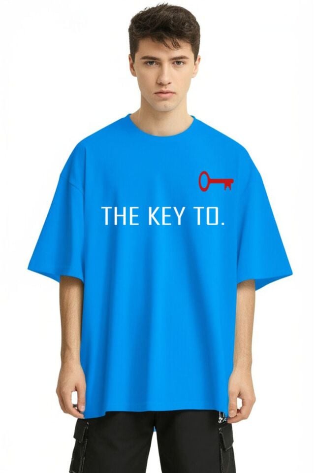 Unisex Kadın Erkek The Key To Çift Sevgili T-shirt 2'li Set Takım