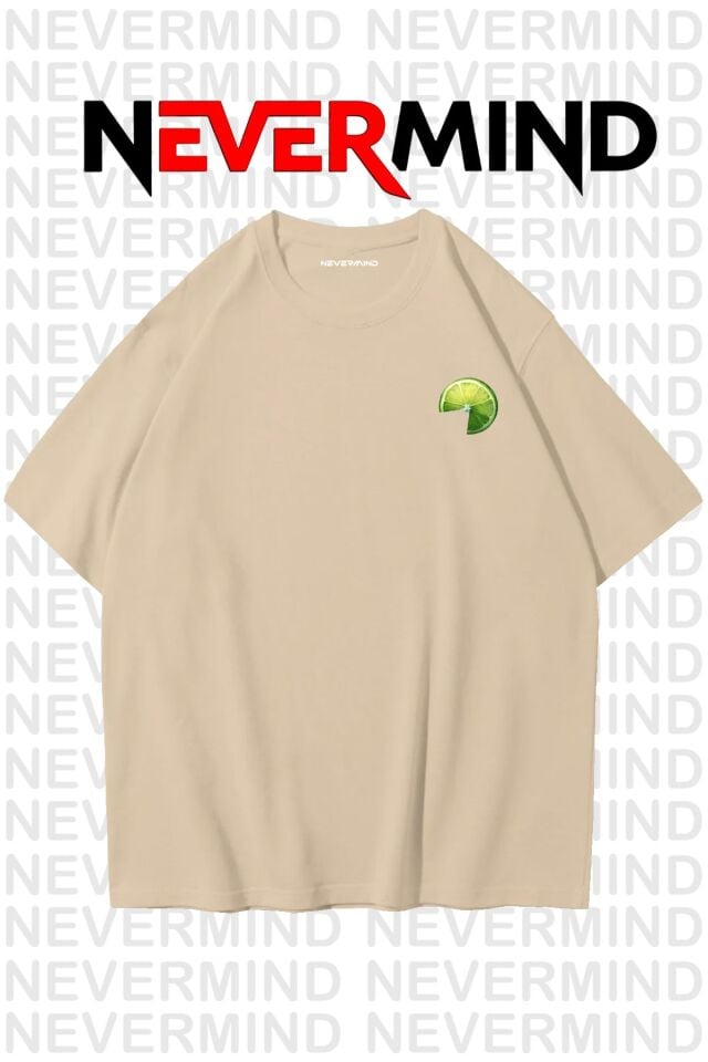 The Margarita Baskılı Oversize Tişört - %100 Pamuk Unisex