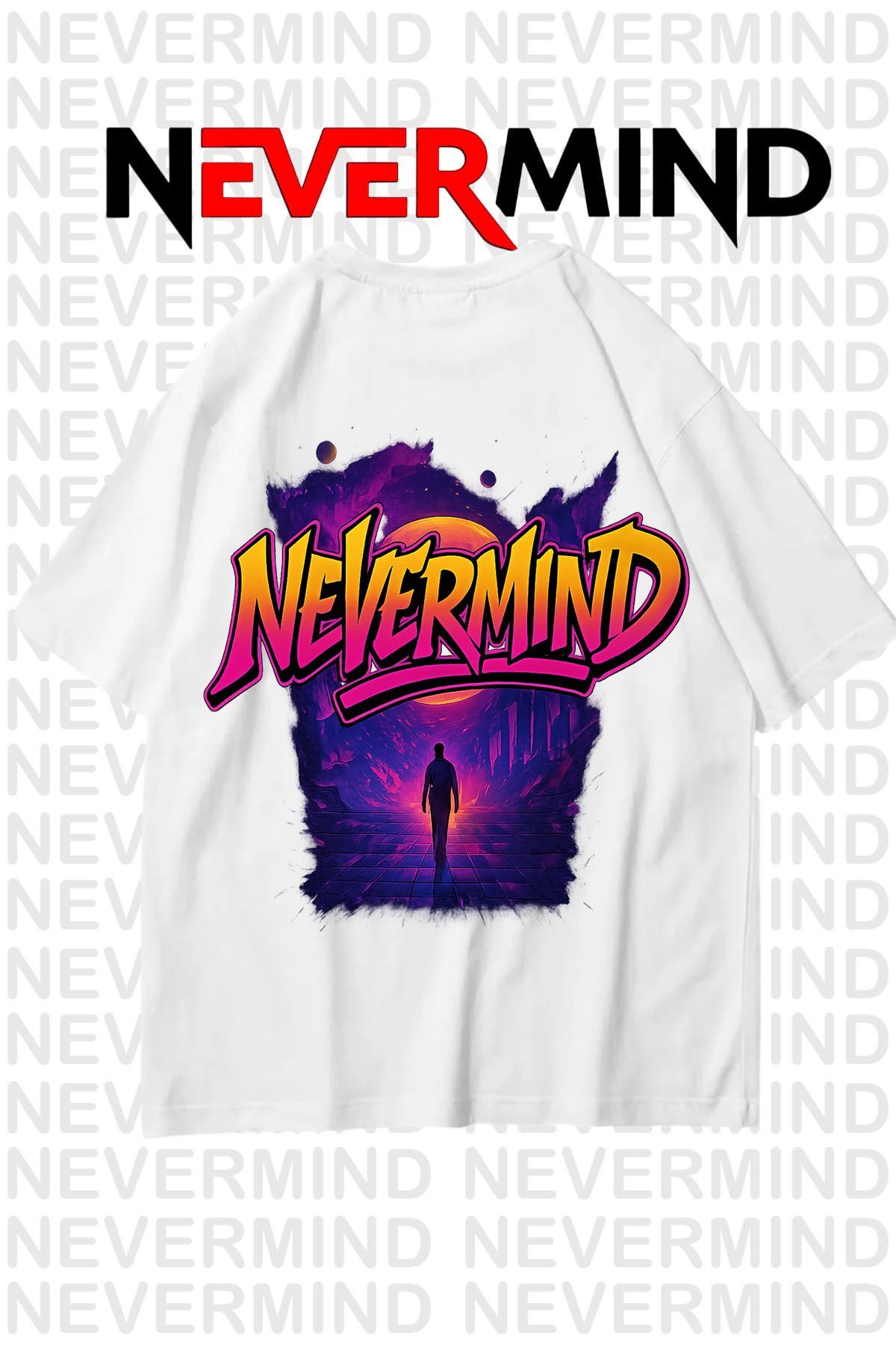 Neon Unisex Tişört Retro Vaporwave Tasarım %100 Pamuk