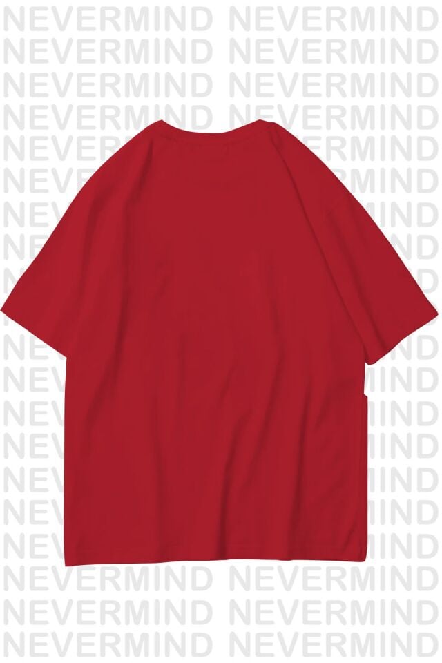 Unisex Kadın Erkek Nevermınd Panda Özel Tasarım Baskılı  Oversize Tshirt