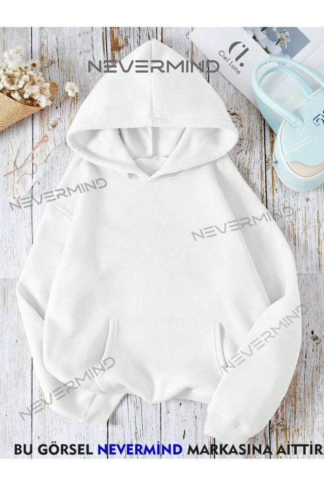 Unisex Kadın Erkek Agenda Baskılı Özel Tasarım Baskılı Kapşonlu Sweatshirt
