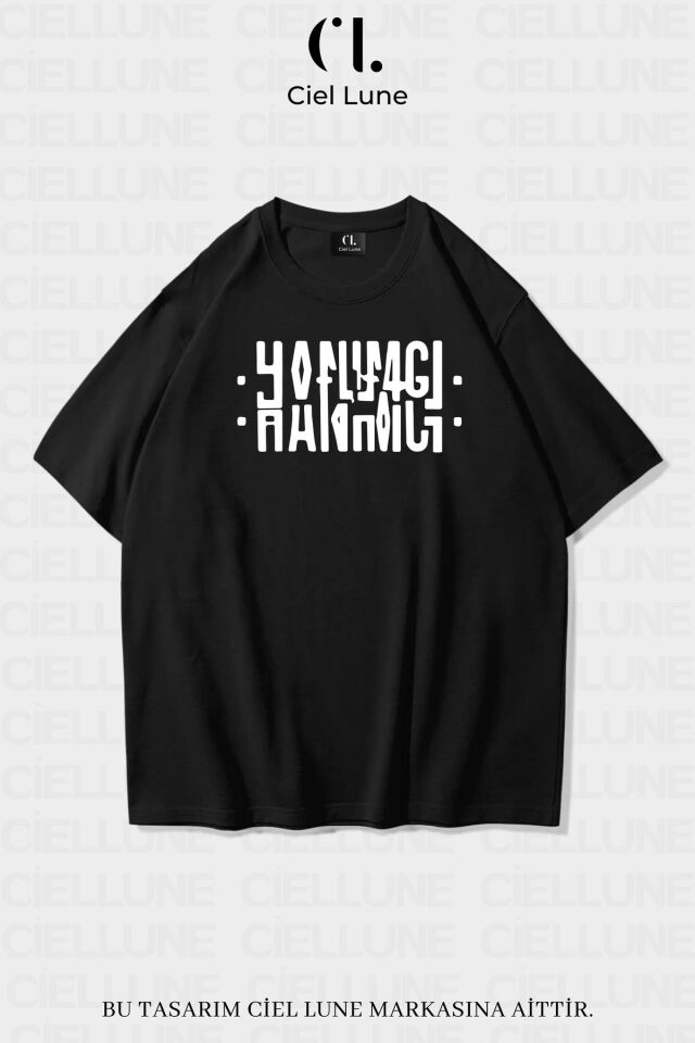 Unisex Kadın Erkek Hanımcı Beyci Baskılı Sevgili Çift Kombini Tasarım Oversize T-shirt 2'li Set