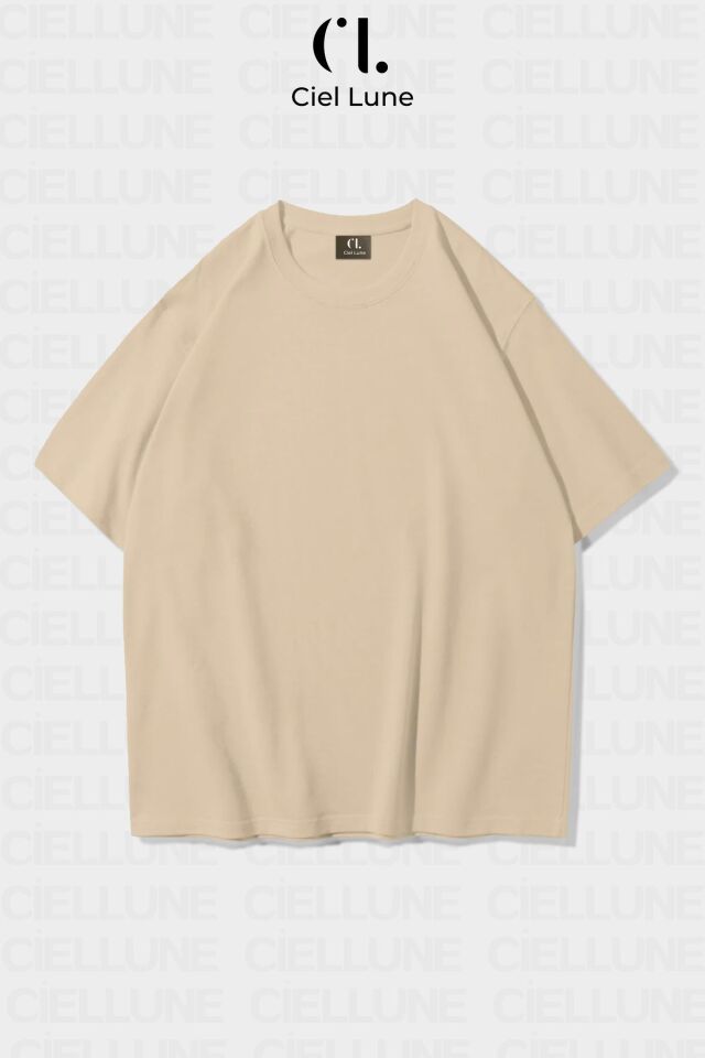 Unisex Kadın Erkek Uranüs Baskılı Özel Tasarım Oversize T-shirt