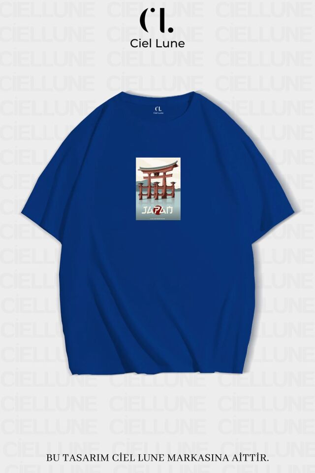 Unisex Kadın Erkek Japan Baskılı Özel Tasarım Oversize T-shirt