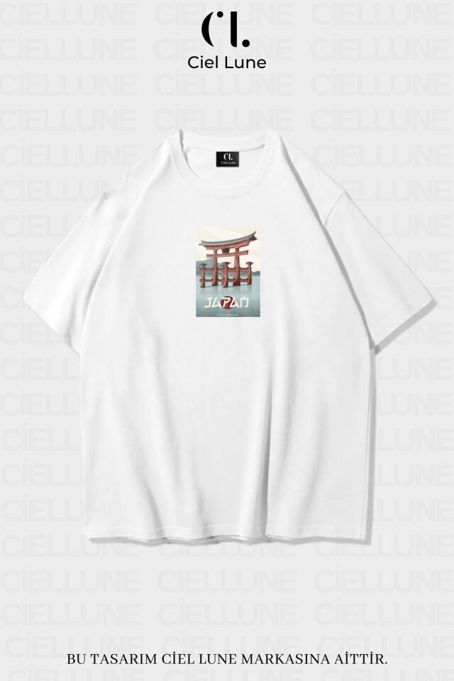 Unisex Kadın Erkek Japan Baskılı Özel Tasarım Oversize T-shirt
