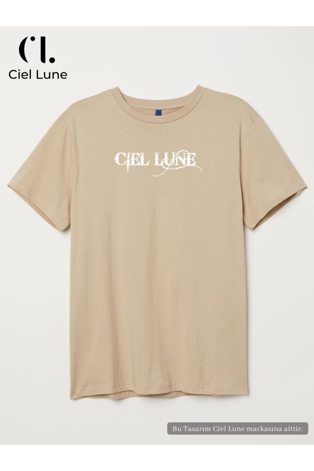 Erkek Blocking Graphic Ciel Lune - Oversize T-Shirt