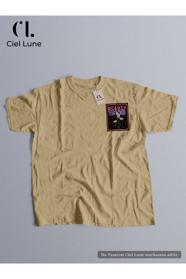 Unisex BEAUTY Özel Tasarım - Oversize T-Shirt