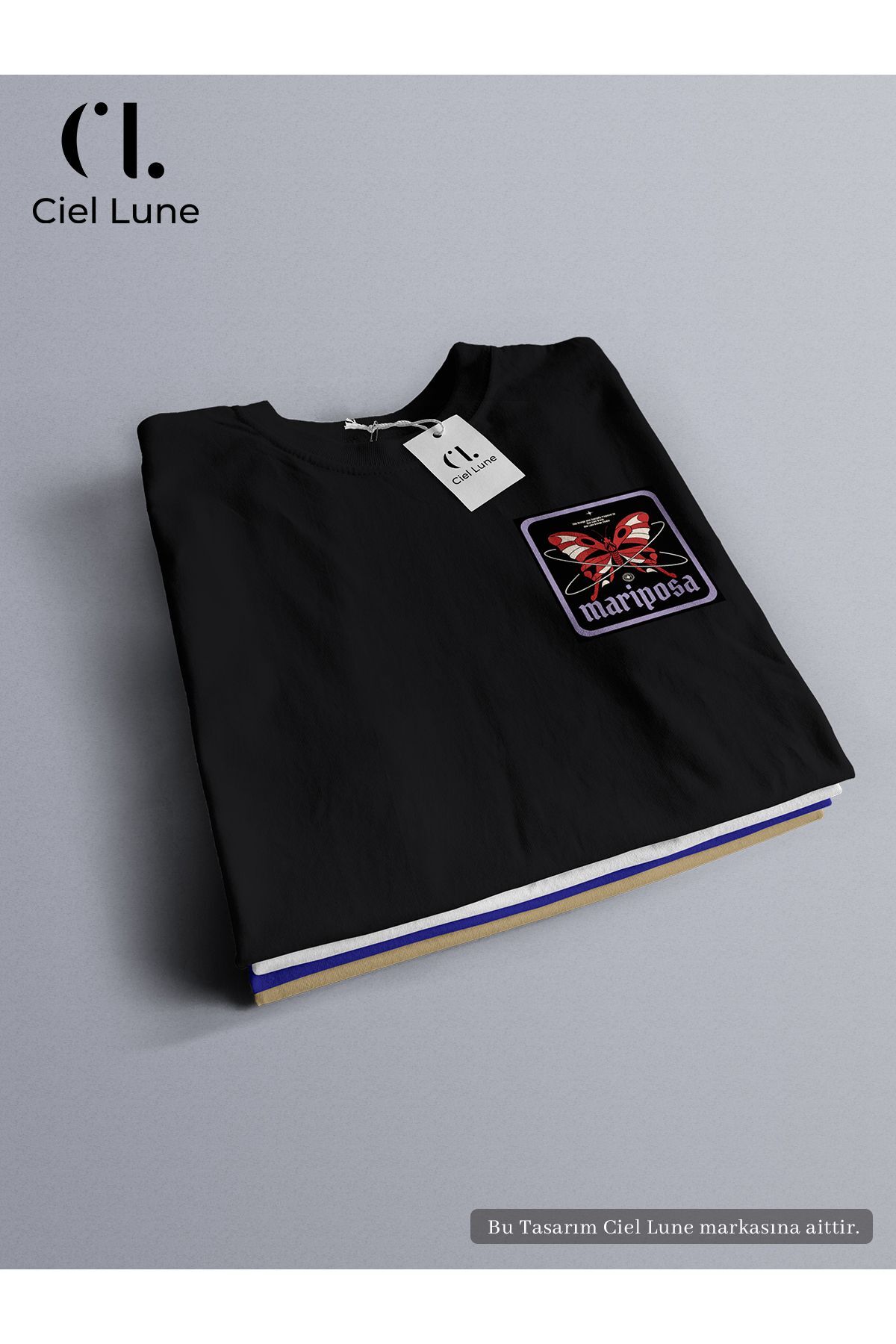 Unisex Mariposa Özel Tasarım - Oversize T-Shirt