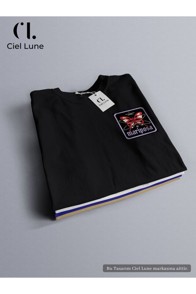 Unisex Mariposa Özel Tasarım - Oversize T-Shirt