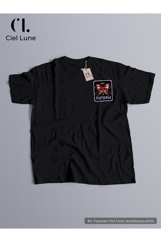 Unisex Mariposa Özel Tasarım - Oversize T-Shirt