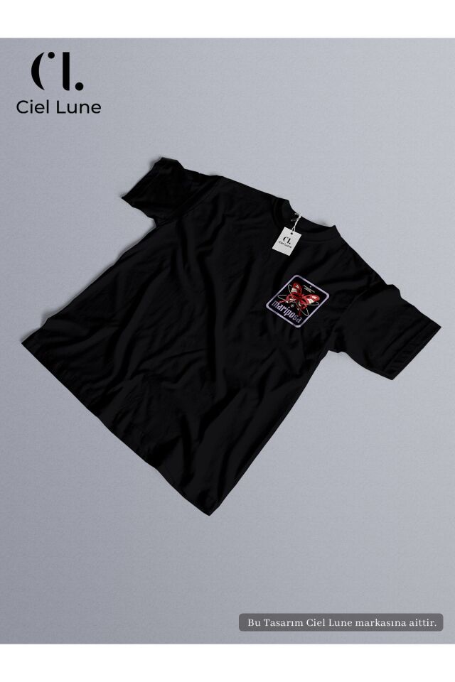 Unisex Mariposa Özel Tasarım - Oversize T-Shirt