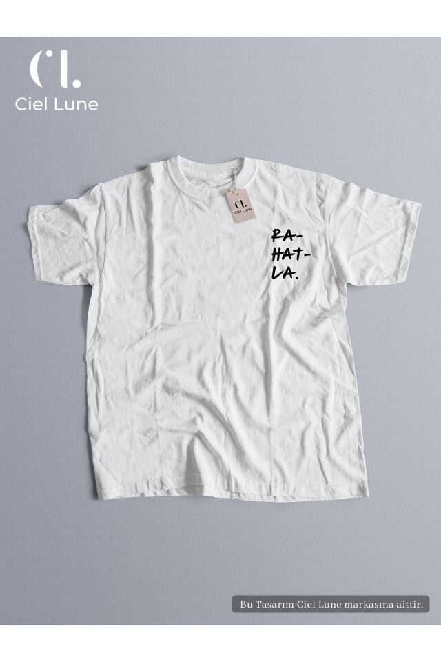 Unisex Be Calm Özel Tasarım - Oversize T-Shirt