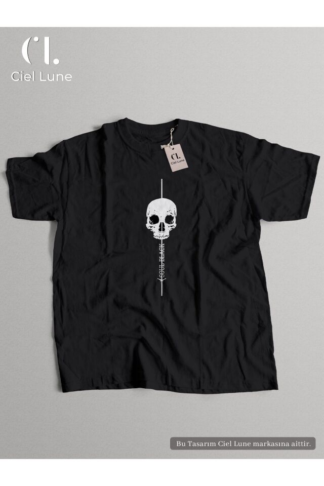 Unisex Soul Black Özel Tasarım - Oversize T-Shirt