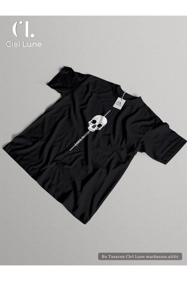 Unisex Soul Black Özel Tasarım - Oversize T-Shirt