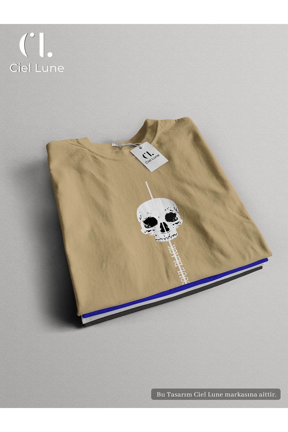 Unisex Soul Black Özel Tasarım - Oversize T-Shirt