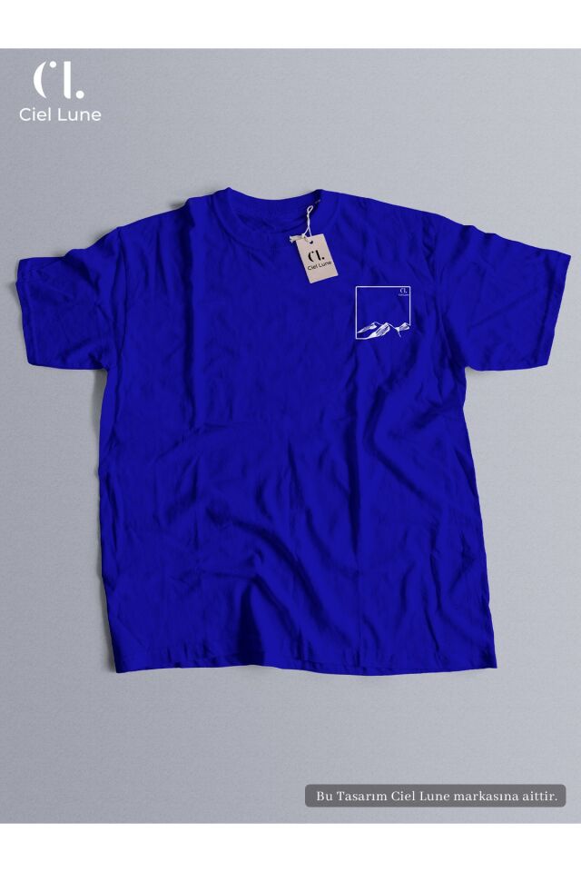 Unisex Ciel Lune Tasarım Oversize Tshirt