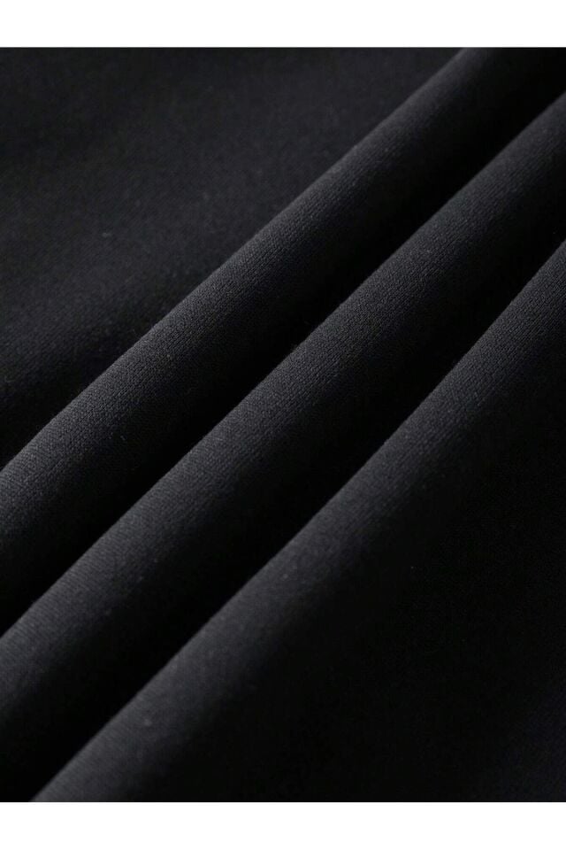 Unisex Noel Baskılı İpli Termal Astarlı Kapüşonlu Oversize 2 iplik