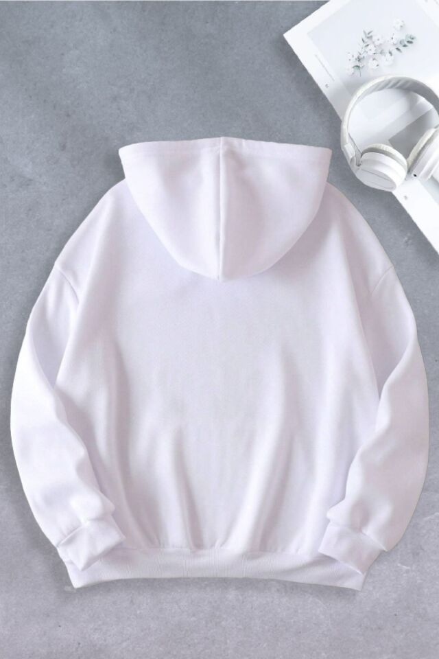 Unisex Kadın Erkek Ay Astronot Modeli Oversize Sweatshirt