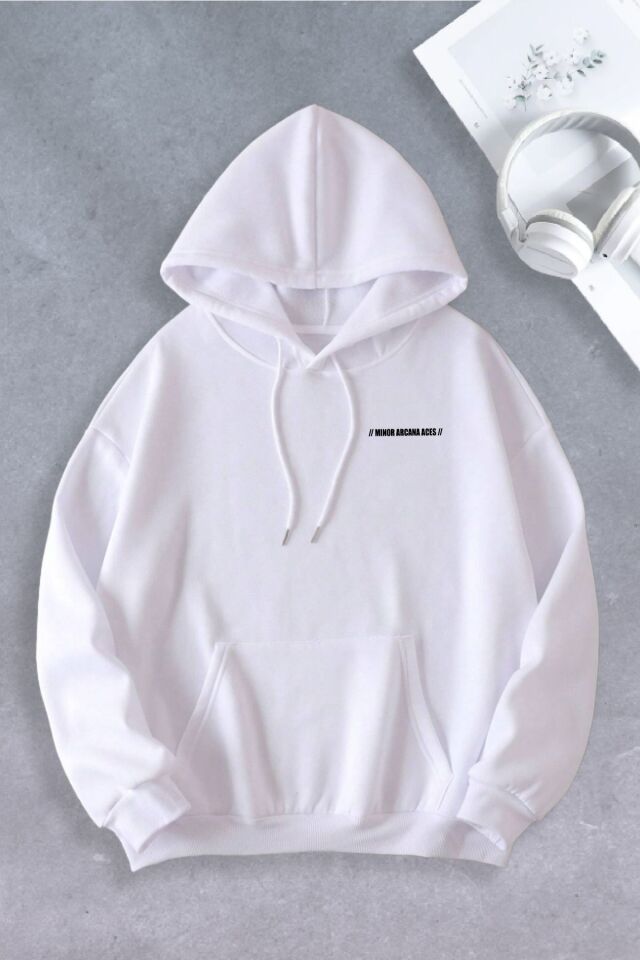 Unisex Kadın Erkek Minor Tarot Modeli Oversize Sweatshirt