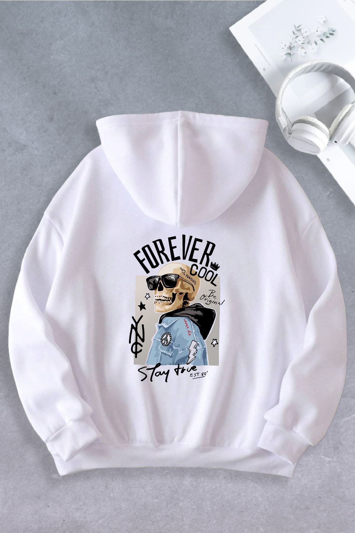 Unisex Kadın Erkek Forever Cool Oversize Sweatshirt