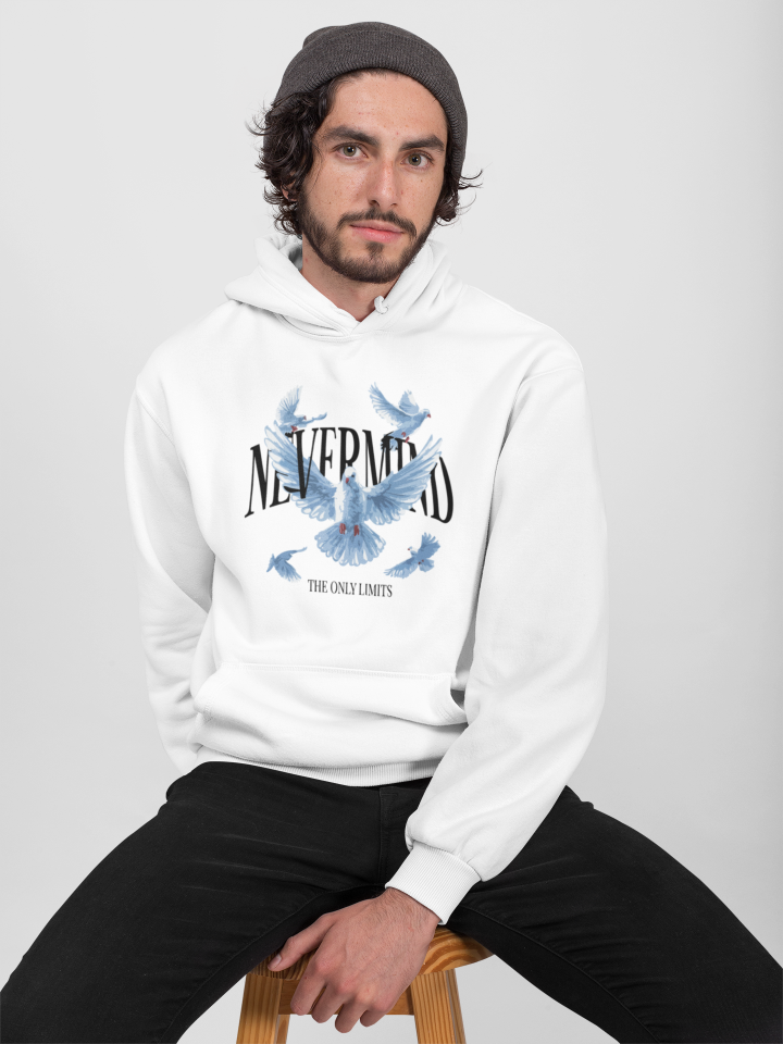 Bird Tasarımlı Kapüşonlu Sweatshirt – Unisex Oversize Hoodie