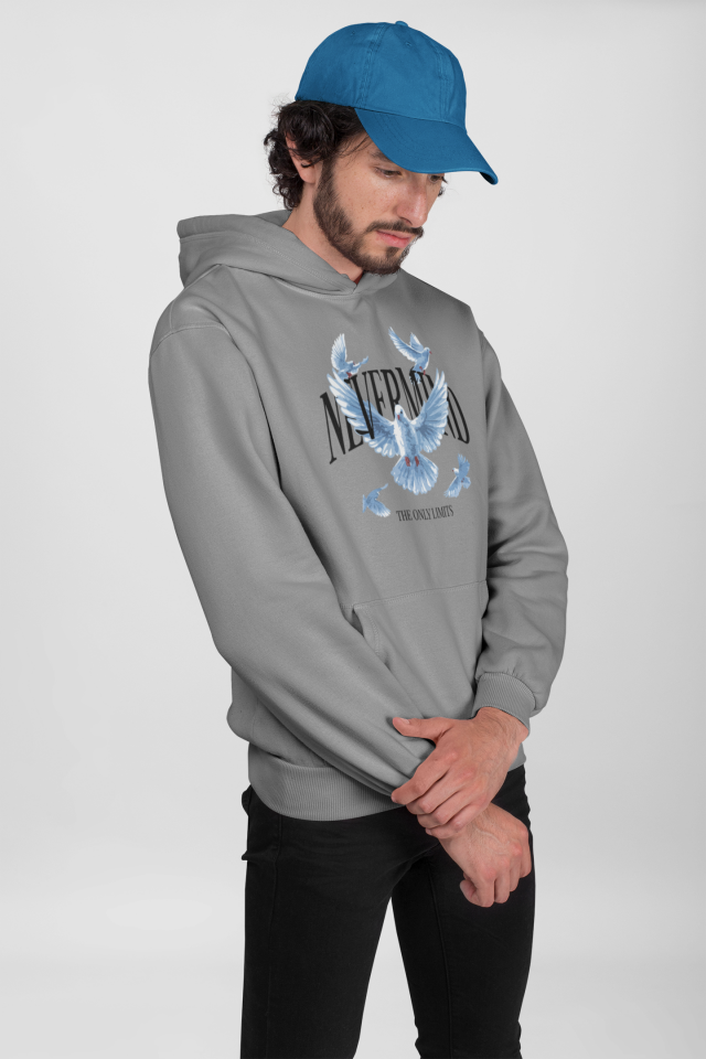 Bird Tasarımlı Kapüşonlu Sweatshirt – Unisex Oversize Hoodie