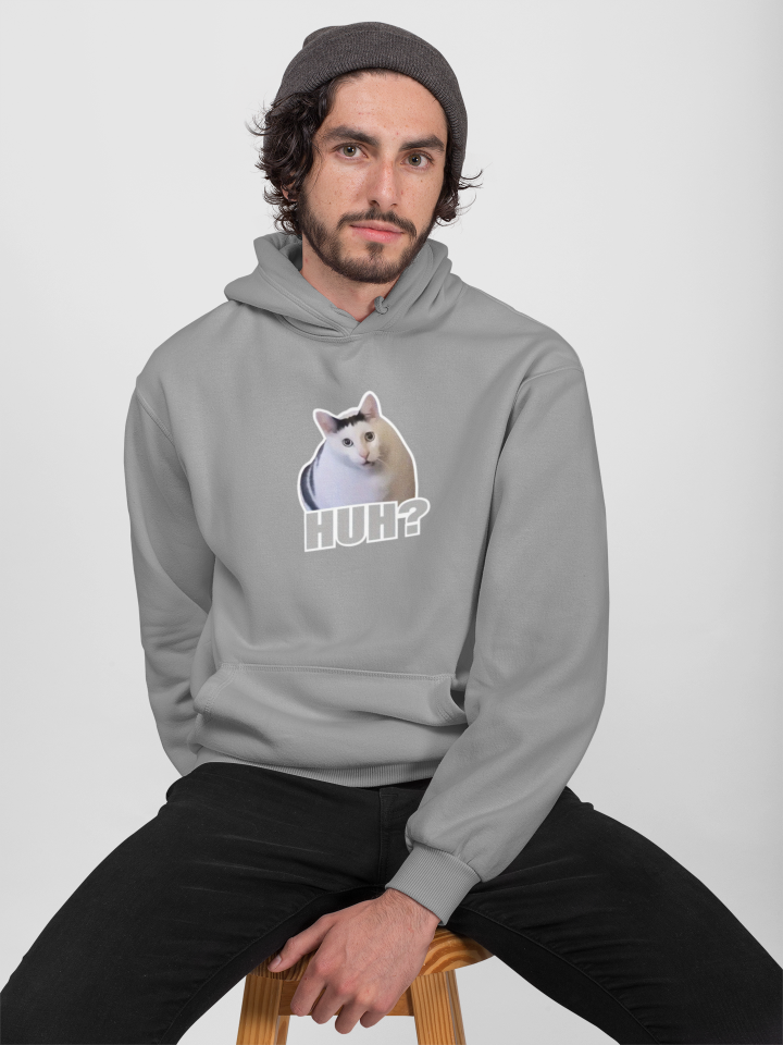 Nevermind Unisex Huh? Cat Sweatshirt