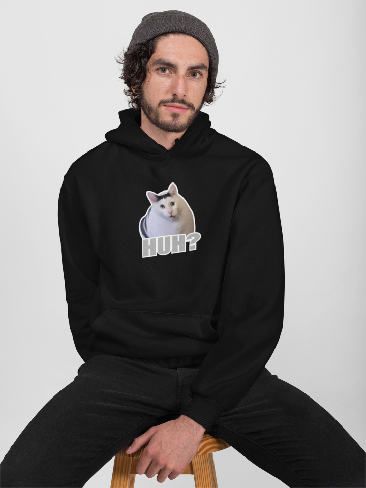 Nevermind Unisex Huh? Cat Sweatshirt