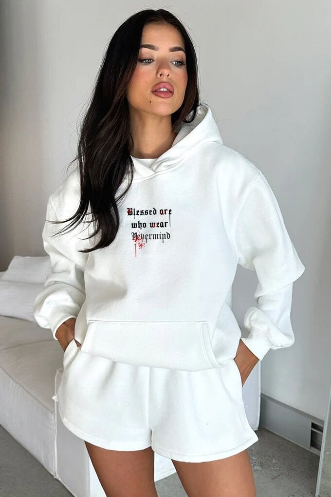 Unisex Oversize Hoodie - Blessed Tasarım Sweatshirt