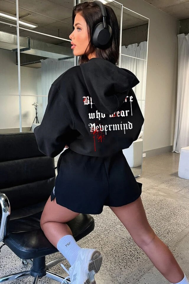 Unisex Oversize Hoodie - Blessed Tasarım Sweatshirt