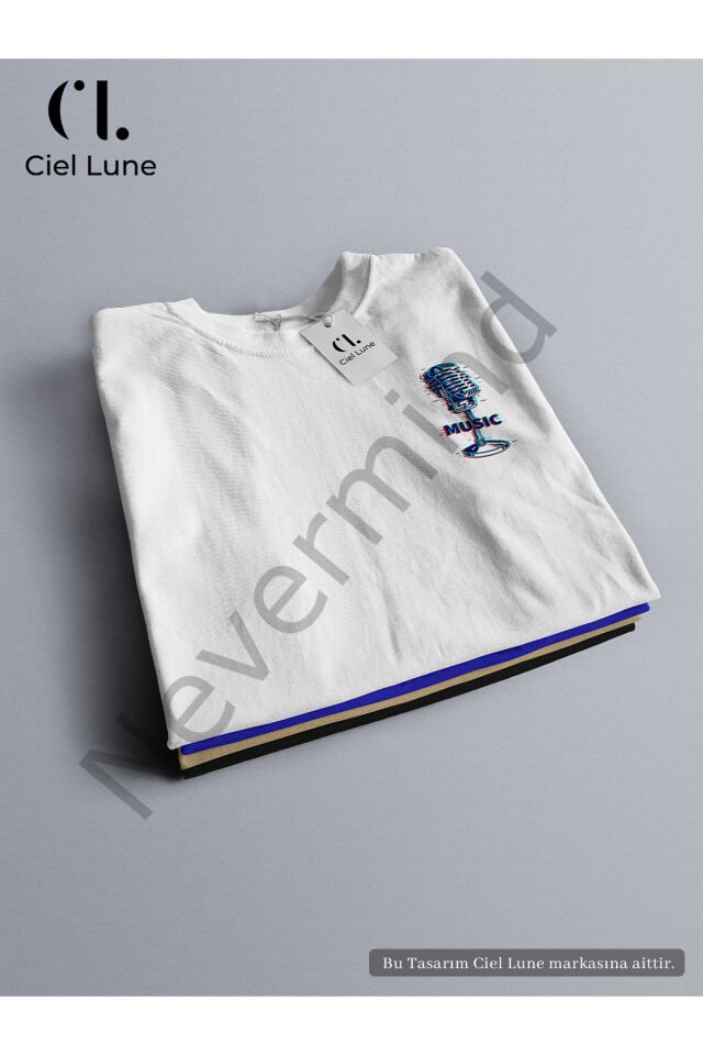 Unisex Music Glich Custom Design - Oversize T-Shirt
