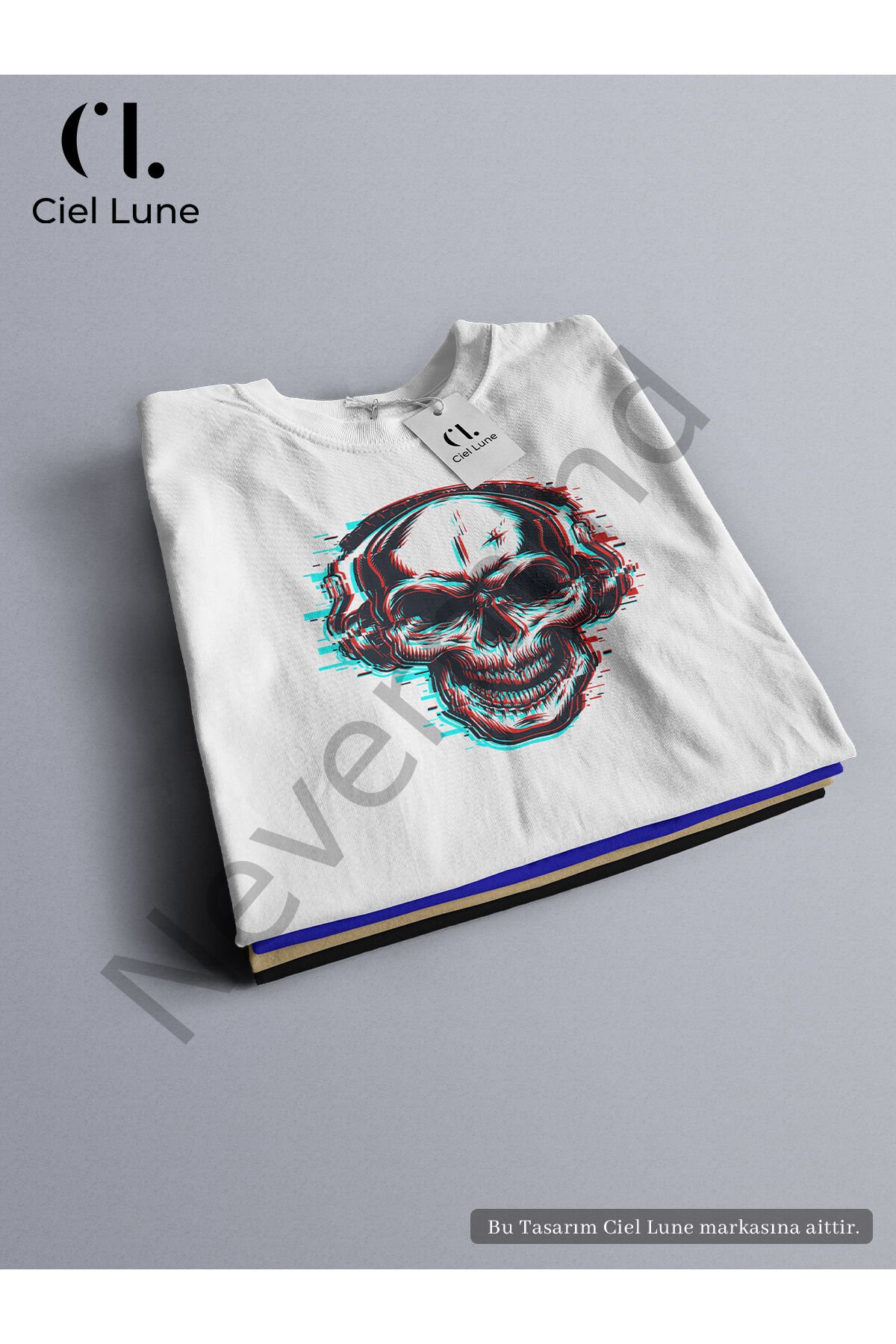 Unisex Skull Glich Custom Design - Oversize T-Shirt