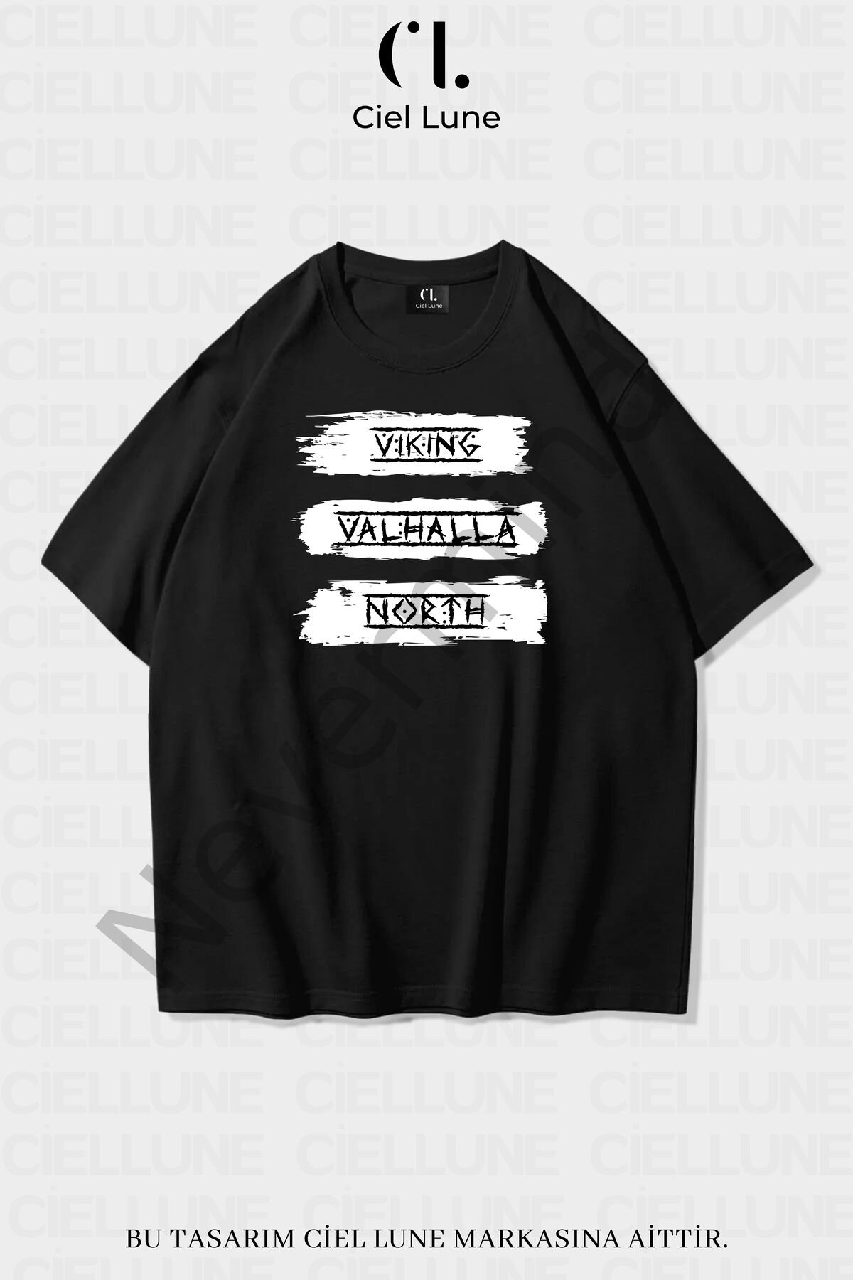 Unisex Women Men Viking Valhalla North Printed Custom Design Oversize T-shirt