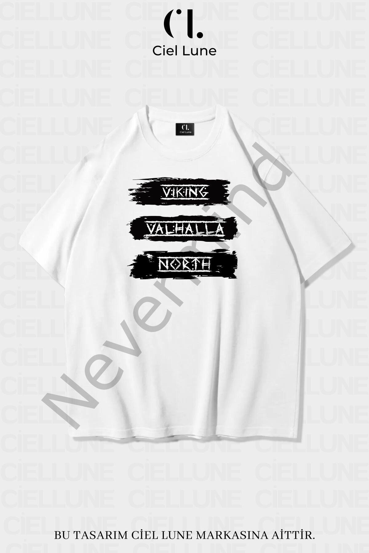 Unisex Women Men Viking Valhalla North Printed Custom Design Oversize T-shirt