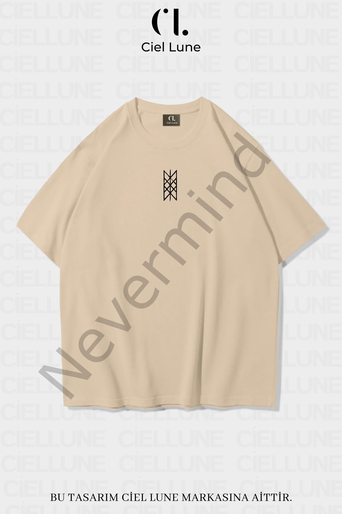 Unisex Women's Men's Wyrd Printed Custom Design Oversize T-shirt