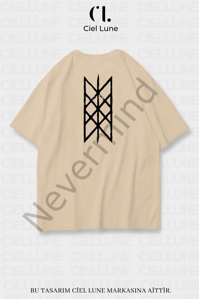 Unisex Women's Men's Wyrd Printed Custom Design Oversize T-shirt