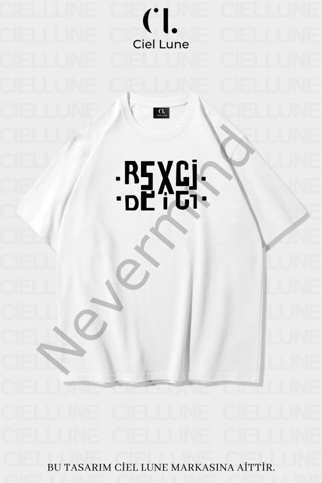 Unisex Kadın Erkek Hanımcı Beyci Baskılı Sevgili Çift Kombini Tasarım Oversize T-shirt 2'li Set