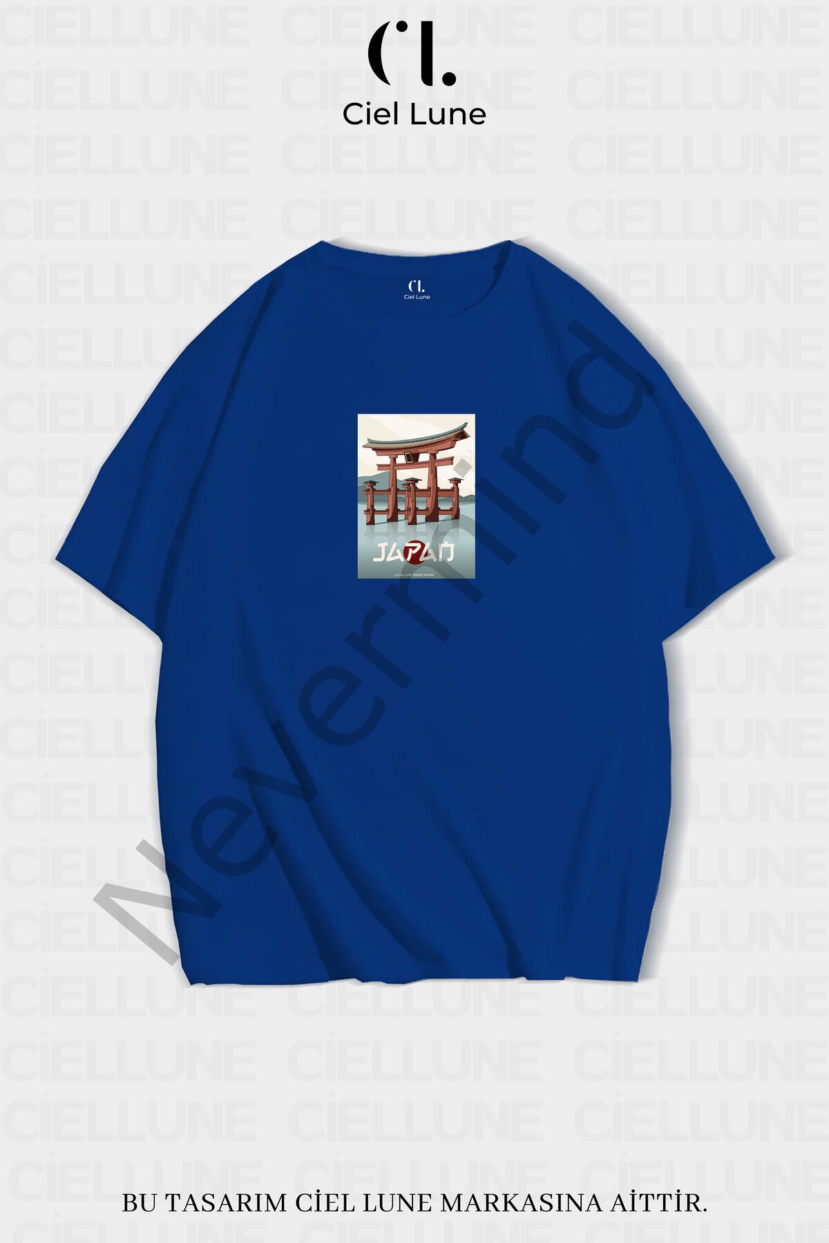Unisex Kadın Erkek Japan Baskılı Özel Tasarım Oversize T-shirt