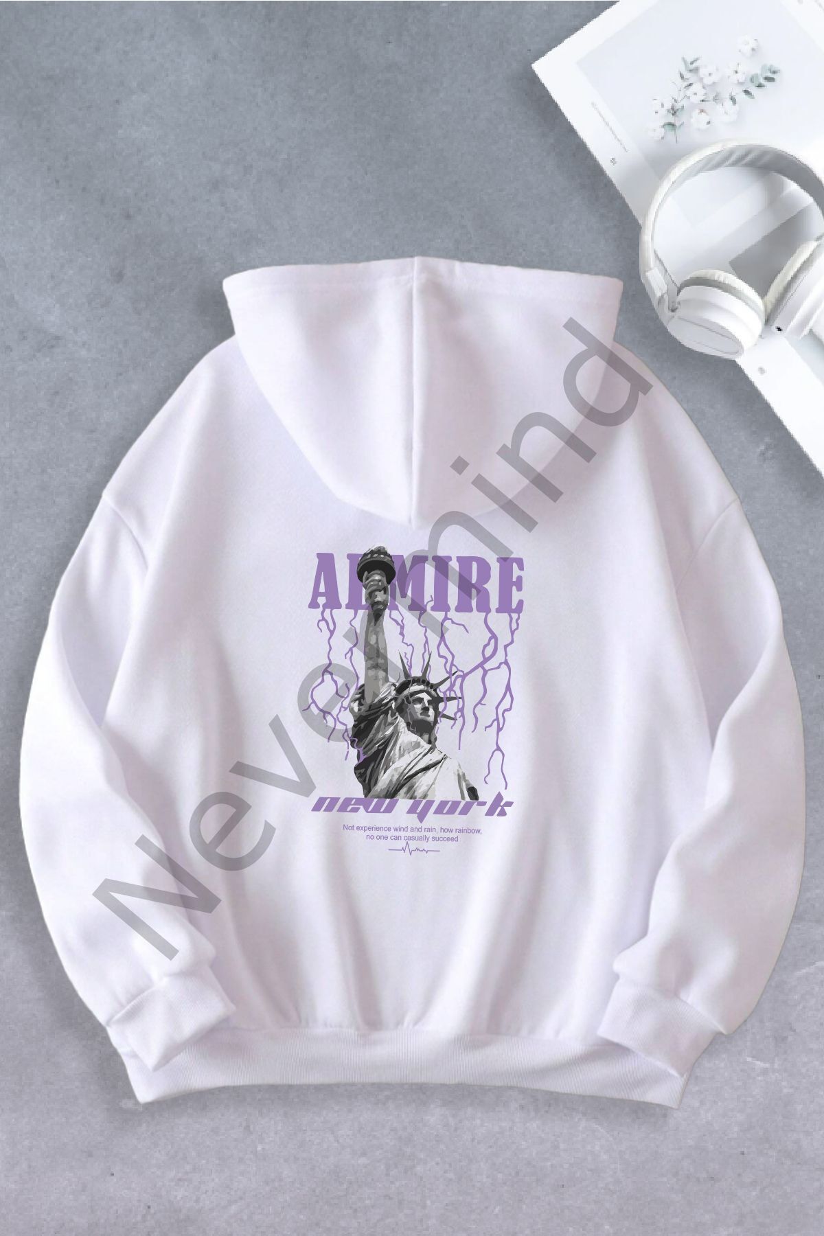 Unisex Women Men New York Lightning Model Oversize Sweatshirt