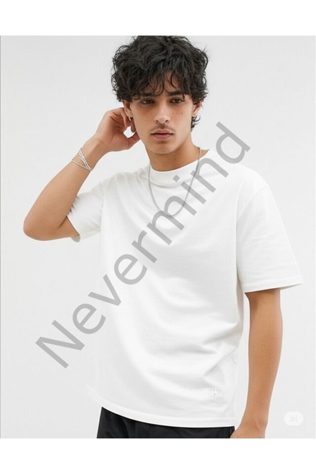 Erkek 2 Beyaz 1 Siyah %100 Pamuklu 3’lü T-shirt Paketi
