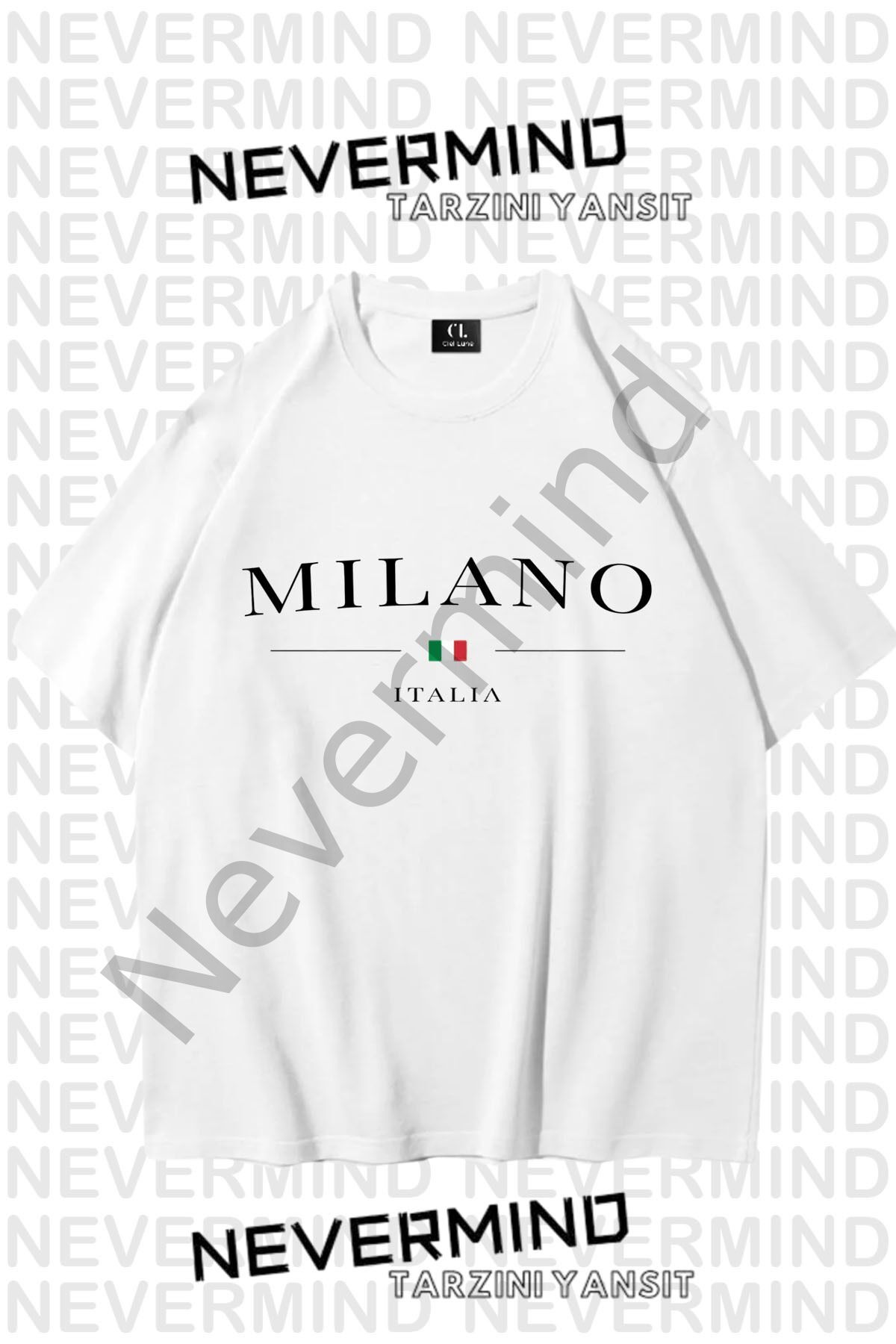 Unisex Printed Oversize 100% Cotton T-shirt