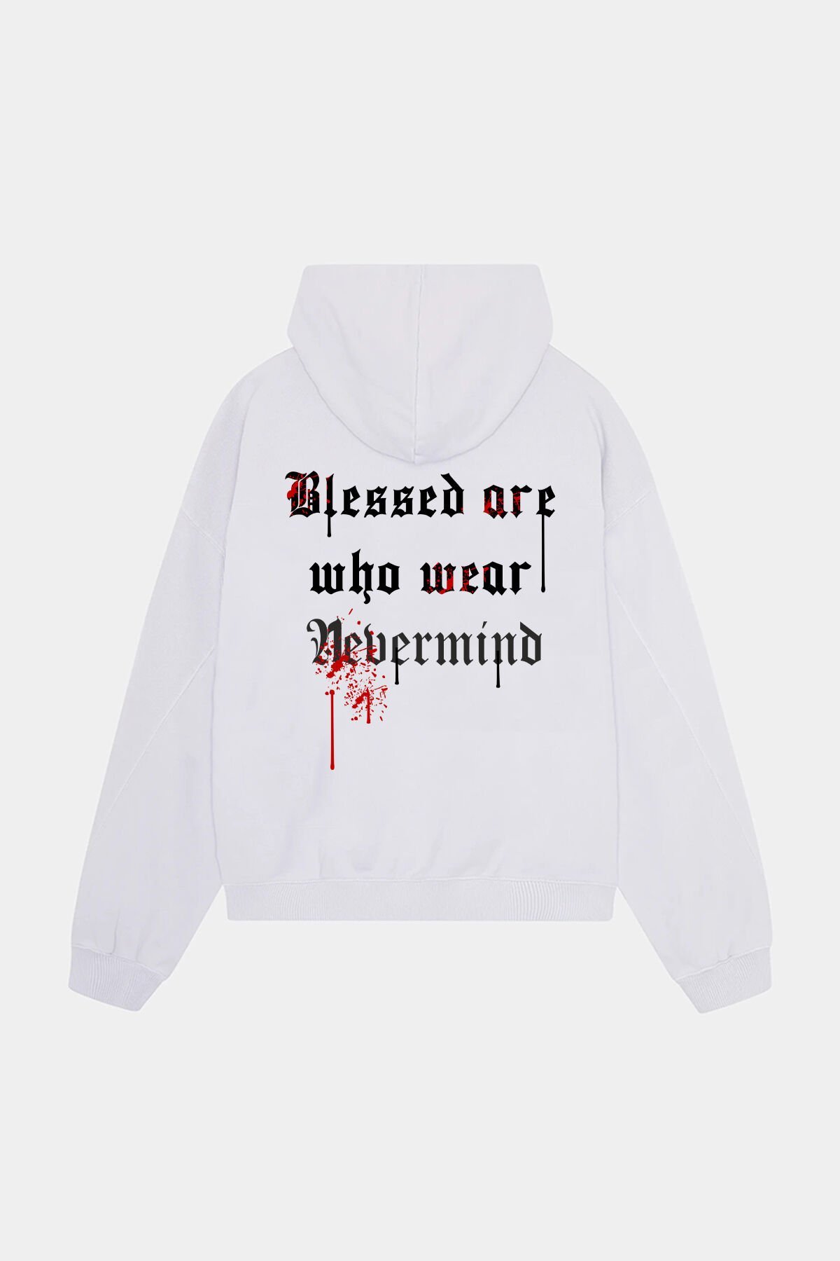 Unisex Oversize Hoodie - Blessed Are Who Wear Tasarım Sweatshirt