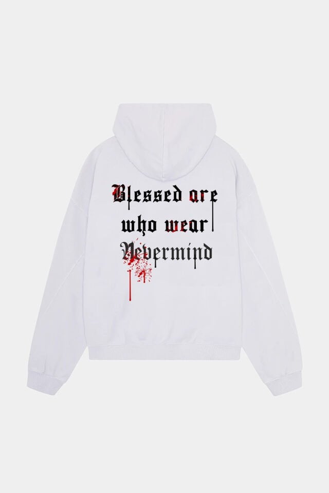 Unisex Oversize Hoodie - Gesegnet sind, die Design-Sweatshirt tragen