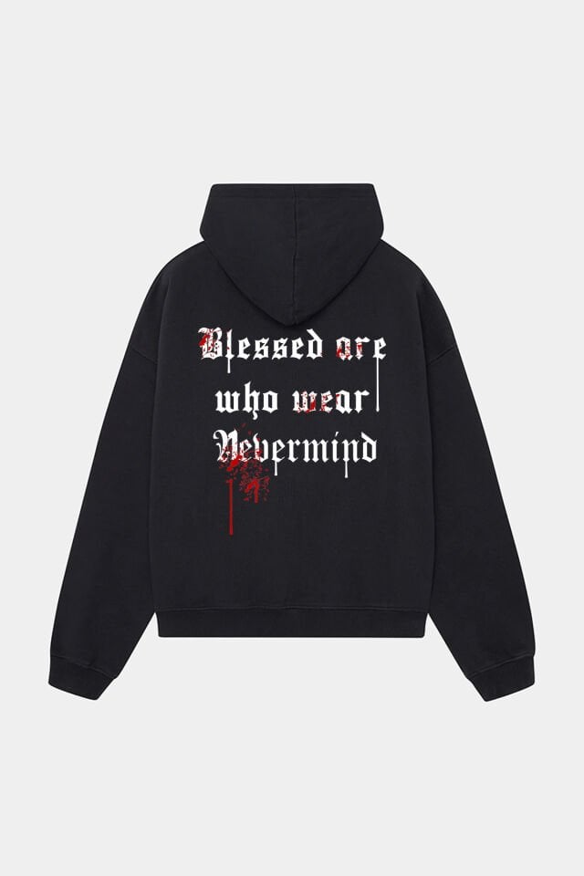 Unisex Oversize Hoodie - Gesegnet sind, die Design-Sweatshirt tragen