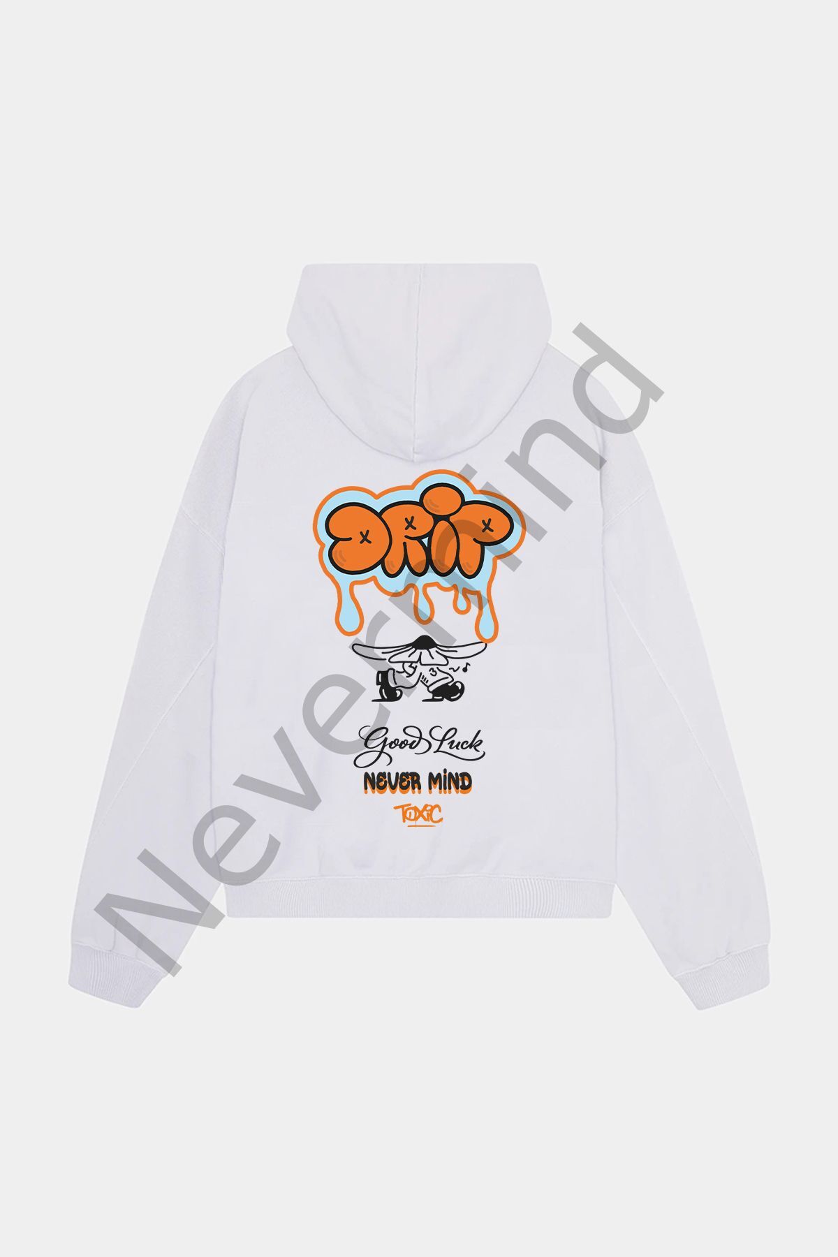 Oversized Cotton Hoodie - Drip Streetwear Design Sweatshirt