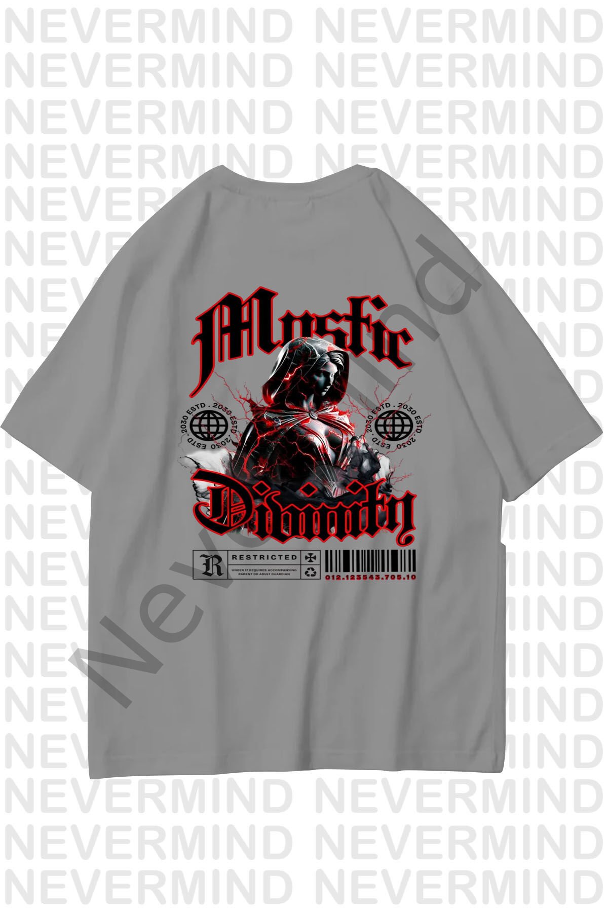 Unisex Women Men Mosfic Custom Design Printed Oversize T-shirt