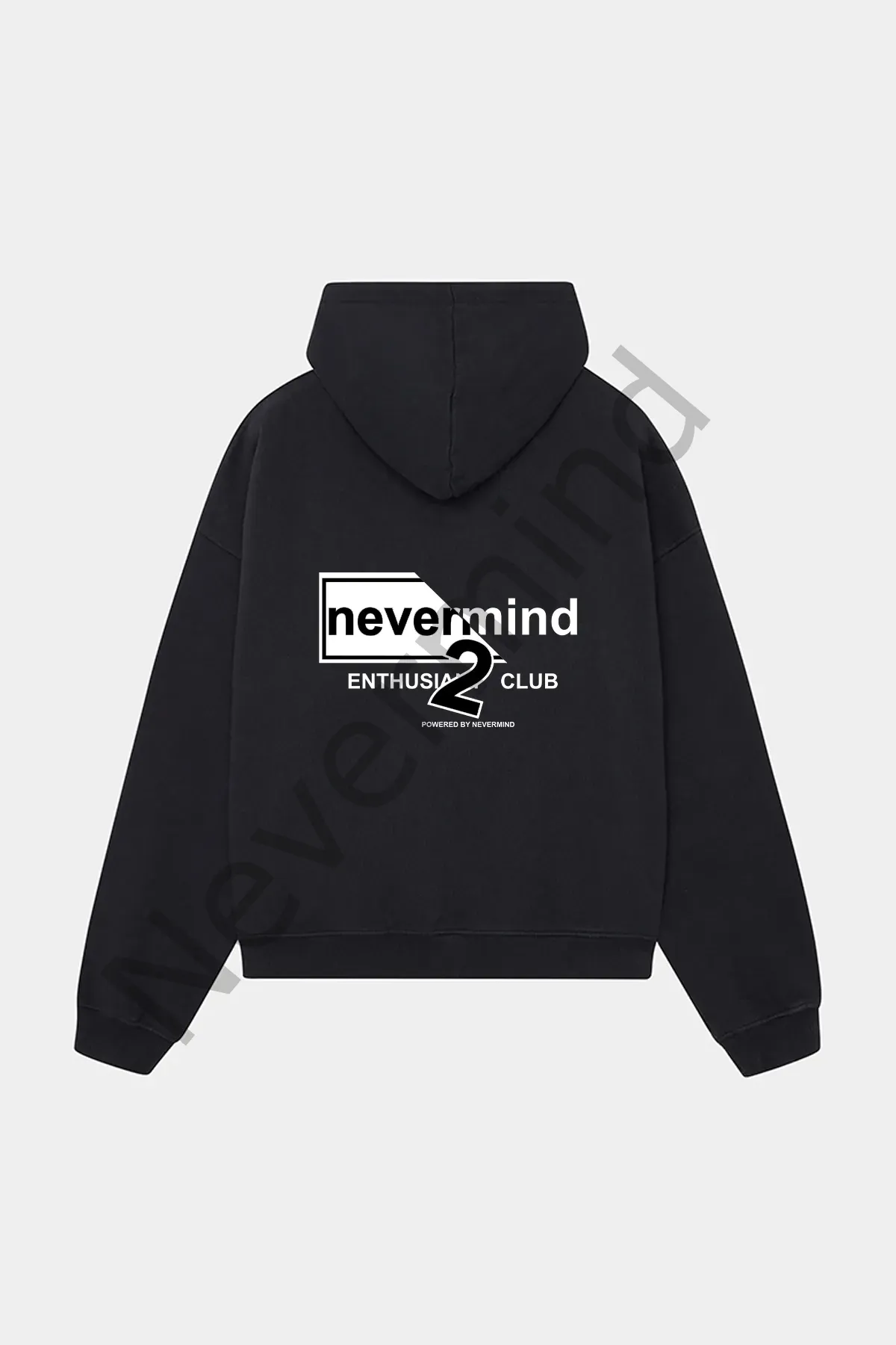 Streetwear Oversize Hoodie – Schwarzes bedrucktes Kapuzensweatshirt