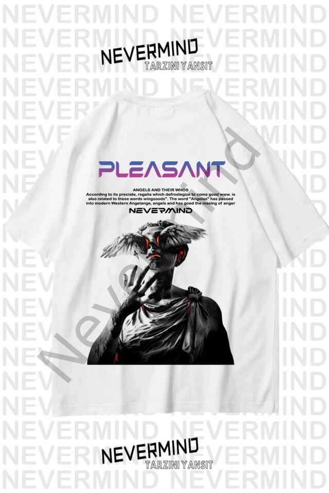 Unisex Women Men Pleasant Printed Custom Design Oversize T-shirt