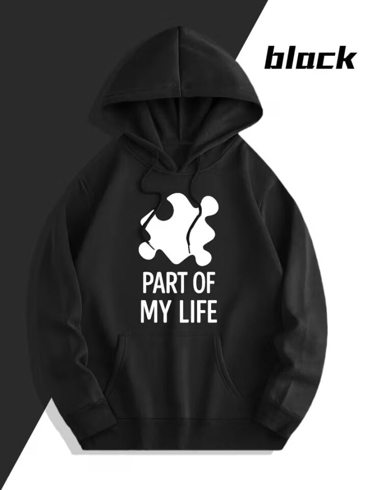 Sevgili Çift Kombini 2’li Yapboz Parça Desenli Unisex Sweatshirt – Puzzle Love Tasarımı