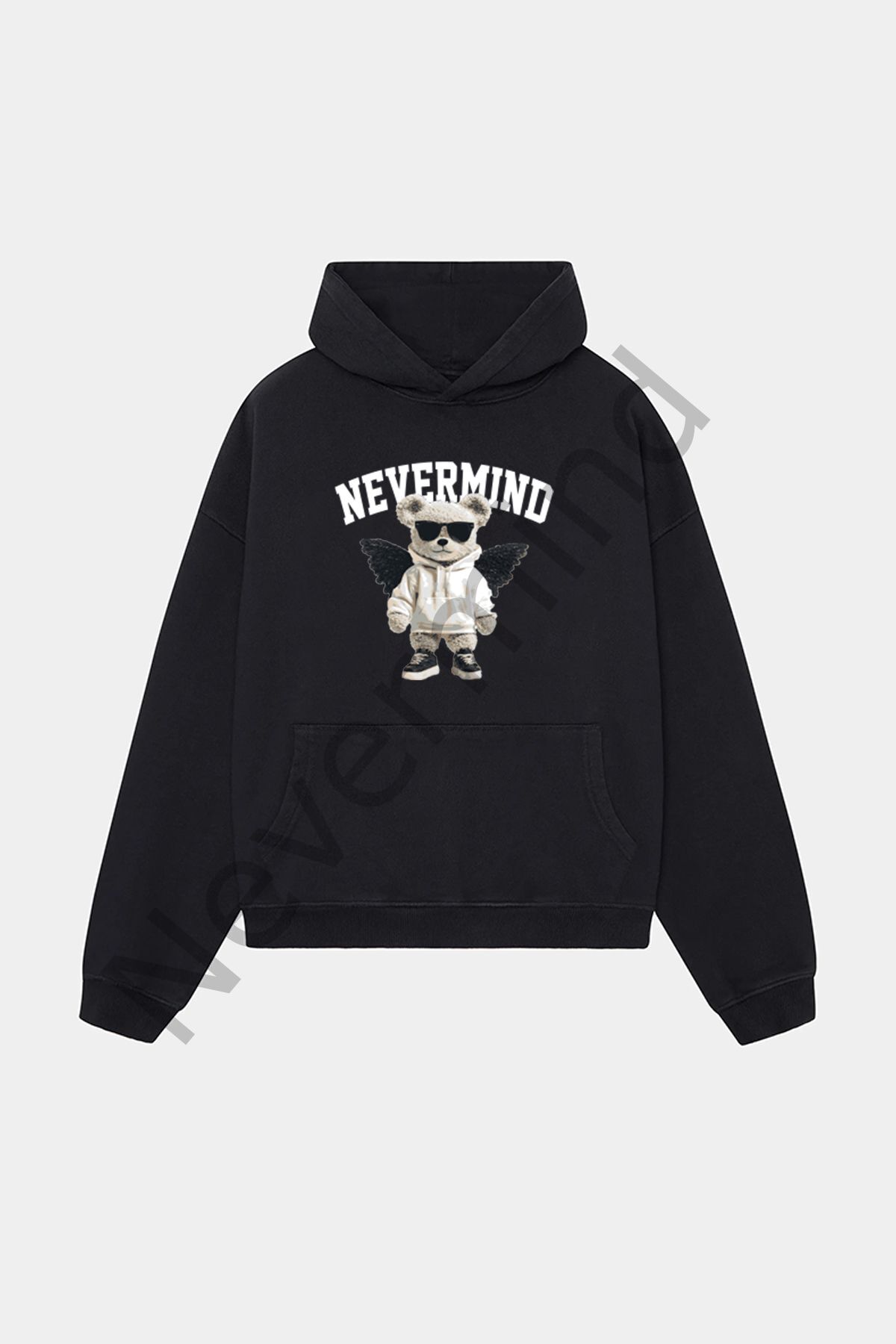 Trendy Oversize White Hooded Sweatshirt – Collection